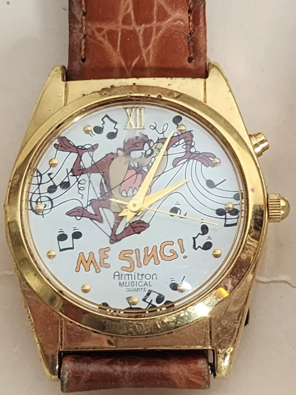 Looney Tunes Armitron Collectibles Musical Me Sing Tasmanian Devil Quartz Watch